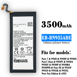 Batterie de Remplacement Originale Samsung EB-BN930ABE EB-BN935ABA EB-BN935ABE 3500mAh pour Galaxy Note 7 et Galaxy Note vue 0