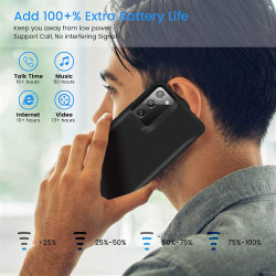 Coque de Chargeur de Batterie Externe Portable Power Bank pour Samsung Galaxy Note 20 Ultra, Note 10 Plus, Note 8 et Not vue 3