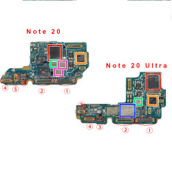 Connecteur LCD FPC PCB et Prise de Batterie pour Samsung Galaxy Note 20 / Note 20 Ultra - Pack de 2 Pièces. vue 0