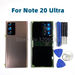 Coque de Protection en Verre pour Batterie Arrière Samsung Galaxy Note 20 Ultra 5G N985 N986B N985F avec Ruban Adhésif vue 0