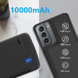 Coque de Chargeur de Batterie Portable 10000mAh pour Samsung Galaxy S10 S20 S21 S22 + Plus Ultra Note 8 9 10 20. vue 1