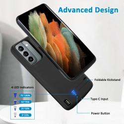 Coque de Chargeur de Batterie Portable 10000mAh pour Samsung Galaxy S10 S20 S21 S22 + Plus Ultra Note 8 9 10 20. vue 2