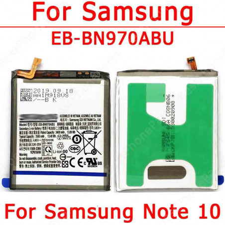 Batterie Li-ion de Remplacement 3500 mAh pour Samsung Galaxy Note 10 N970 4G/5G EB-BN970ABU vue 0