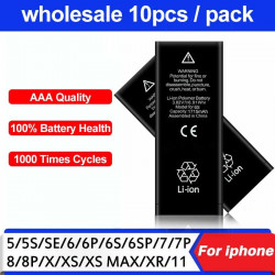 10pcs AAA Batterie de Remplacement pour iPhone 6 6S 7 8 Plus 5 S 5 SE 7plus 4S X XR 11 12 13 Mini Pro Max. vue 0