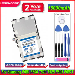 Batterie Externe T8220E 15000mAh pour Samsung GALAXY Note 10.1 Tab Pro 10.1 P600 P601 P605 SM-P607 SM-T520 SM-T525. vue 0