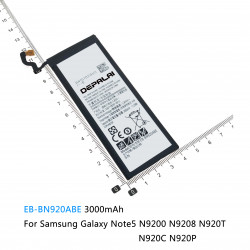Batterie pour Samsung Galaxy Note 5, 7, 8, 9, N9200, N9208, N9500, N9600, EB-BN920ABE, EB-BN930ABE, EB-BN935ABE, EB-BN95 vue 1