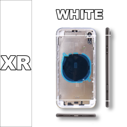 Kit de réparation de batterie pour iPhone XR - Coque arrière + Cadre central + Plateau SIM + Bouton latéral. vue 3