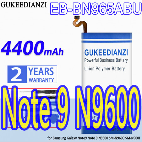 Batterie Haute Capacité EB-BN965ABU 4400mAh pour Samsung Galaxy Note 9 N9600 SM-N9600 SM-N960F. vue 0