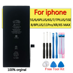 Batterie de Remplacement Au Lithium 100% Originale pour iPhone 5S, 5SE, 6, 6s, 6 Plus, 7, 7 Plus, 8, 8 Plus, XR, XS Max  vue 0