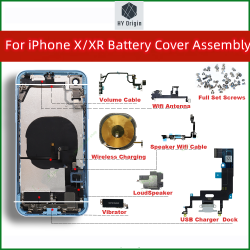 Kit de Réparation Complète pour iPhone X/XR - Couvercle Arrière de Batterie, Boîtier Central, Plateau de Carte SIM,  vue 0