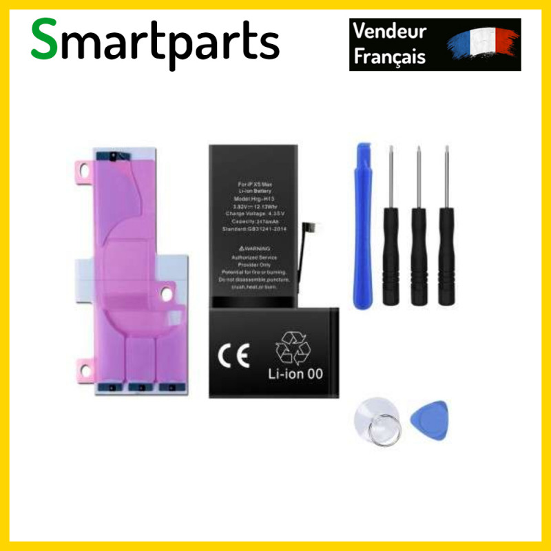 Kit de Remplacement de Batterie Interne Neuve pour iPhone XS Max avec Outils et Adhésif. vue 0