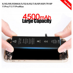 Batterie Haute Capacité pour iPhone 5 6 6S 5s SE 7 8 Plus X Xs Max 11 Pro - Neuve et Flambant. vue 0