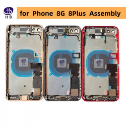 Kit de protection pour iPhone 8G 8 Plus - Couverture arrière de batterie, Boîtier central, Plateau de carte SIM, Insta vue 0