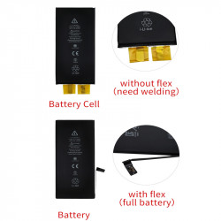 Batterie Rechargeable sans Flex pour iPhone X XR XS 11 12 13 Mini Pro Max avec Autocollant Gratuit vue 1