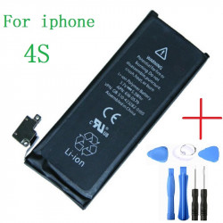 Batterie de Téléphone Portable Pour iPhone 4S 1430mAh 3.8V avec Kit D'Outils de Réparation. vue 0