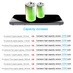 Batterie de Rechange au Lithium Haute Capacité pour iPhone 5, SE, 6, 6s, 7, 8, Plus, X, XR, XS, Max vue 1