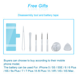 Batterie de Rechange au Lithium Haute Capacité pour iPhone 5, SE, 6, 6s, 7, 8, Plus, X, XR, XS, Max vue 5