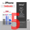 Batterie Haute Capacité pour iPhone 6S 6 7 8 Plus 5 5s 5C SE 2020 SE2 6Plus avec Outils Gratuits. vue 5