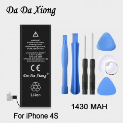 Batterie de Remplacement DaDaXiong pour iPhone 4s - 1430 mAh Li-ion Authentique. vue 0