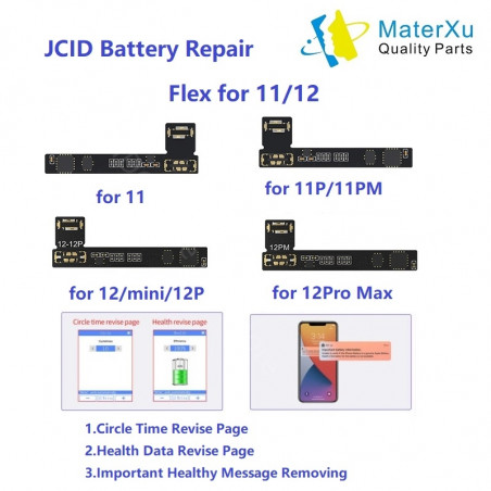 Câble de Réparation Flexible JC pour iPhone 13 12 11 Pro Max Mini et Programmateur JCID V1S. vue 0