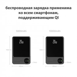 Macsafe 10000mAh Chargeur de Batterie Magnétique Sans Fil avec Charge Rapide pour iPhone, Xiaomi, 14, 13 Pro Max. vue 4