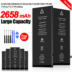 Batterie Haute Capacité 2022 pour iPhone 5 6 6S 5s SE 7 8 Plus X Xs Max 11 Pro - Nouveau Modèle 100%. vue 0
