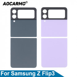 Verre de Couverture Arrière Batterie Logement de Rechange pour Samsung Galaxy Z Flip3 5G SM-F711 F711B F711U. vue 0