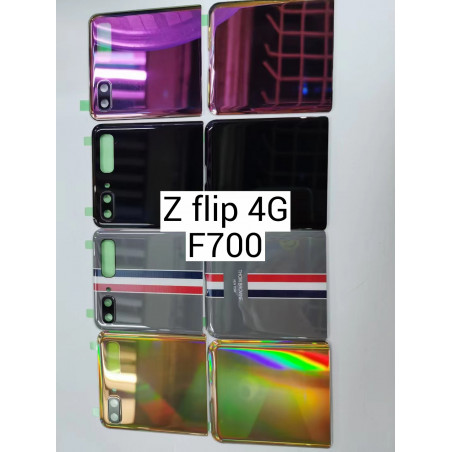 Coque Arrière en Verre pour SAMSUNG Galaxy Z Flip 4G F700 avec Boîtier de Batterie, Lunette de Caméra et Objectif, et vue 0