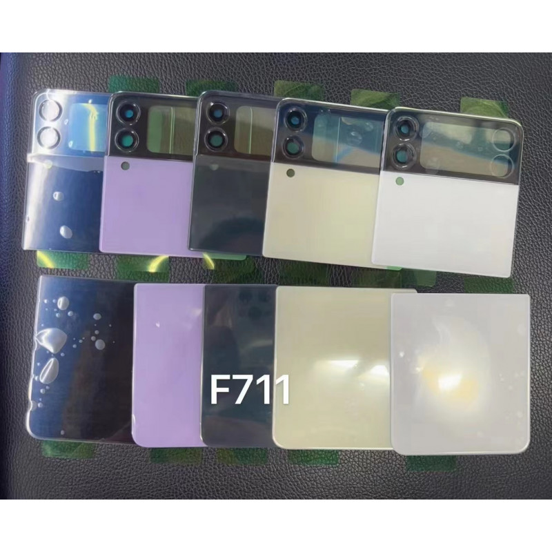 Couvercle de batterie arrière en verre pour Samsung Galaxy Z Flip 3 5G F711, panneau de porte et boîtier de remplaceme vue 0