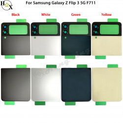 Coque Arrière en Verre pour Samsung Galaxy Z Flip 3 5G F711 - Boîtier de Batterie de Remplacement. vue 0