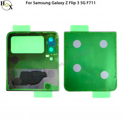 Coque Arrière en Verre pour Samsung Galaxy Z Flip 3 5G F711 - Boîtier de Batterie de Remplacement. vue 3