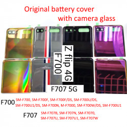 Couvercle Arrière en Verre Original pour Samsung Galaxy Z F700/F707 4G/5G avec Boîtier de Remplacement et Lentille d'A vue 0
