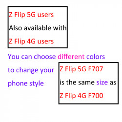 Couvercle Arrière en Verre Original pour Samsung Galaxy Z F700/F707 4G/5G avec Boîtier de Remplacement et Lentille d'A vue 3