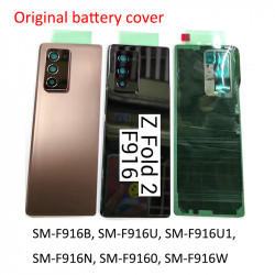 Couvercle de Batterie Arrière en Verre pour Samsung Galaxy Z Fold2 5G Z Fold 2 F916 F916B F916U avec Lentille d'Apparei vue 0