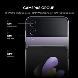 Smartphone Galaxy Z Flip 4 5G - Écran Super AMOLED de 6.7 pouces, Batterie de 3700mAh, 2022. vue 2