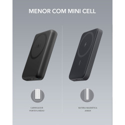 Anker MagGo 5000mAh Batterie Magnétique Sans Fil Portable avec Support Pliable pour iPhone Xiaomi. vue 5