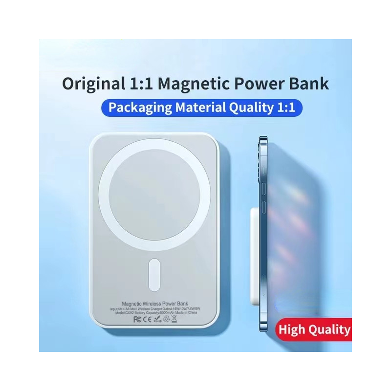 Chargeur Rapide Magsafe pour iPhone 14 13 12 11 Pro Max - Batterie Externe Sans Fil Magnétique vue 0