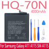 Batterie Samsung Galaxy S20 S21 Ultra Plus A11 A115 A10S A20S S5620I G980F M30s A02S N980 Note 20 G996 G998 M21. vue 5