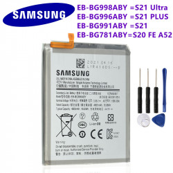 Batterie Authentique EB-BG991ABY pour Galaxy S21 Ultra, S21+, S20 FE, A52, EB-BG998ABY, EB-BG996ABY, EB-BG781ABY. vue 0