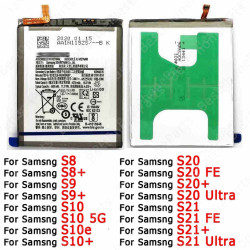 Batterie Li-ion de Remplacement Compatible avec Samsung Galaxy S20 FE S21 Ultra 5G S8 S9 Plus S10 Lite S10e. vue 0