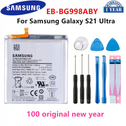 Batterie de Remplacement EB-BG998ABY 5000mAh pour Galaxy S21 Ultra G998 5G + Outils. vue 0