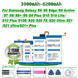 Batterie 6200mAh pour Samsung Galaxy S6 Bord Actif S7 S8 S8+ S9 S9 Plus S10 S10 Lite S10 Plus S10E S20 S20 FE S20 Ultra  vue 0