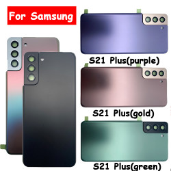 Coque arrière pour Samsung Galaxy S21 Plus avec boîtier de batterie, cadre et lentille, nouveau et pièce de remplacem vue 0