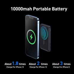 Chargeur Magnétique Sans Fil 20W, Batterie Externe 10000mAh pour iPhone 14/13/12 Pro Max. vue 1