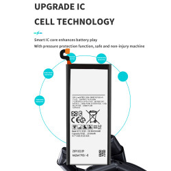Batterie de Remplacement 2600mAh pour Samsung Galaxy S6 G920 G9200 G920F avec Outils pour Téléphone Portable. vue 1