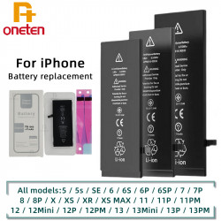 Batterie de Remplacement Oneten pour iPhone 7 8 Plus X XR SE 2020 XS XSM 11 12 6 13 Pro Max SE. vue 0