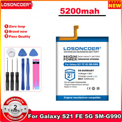 Batterie 5200mAh EB-BG990ABY pour Samsung Galaxy S21 FE 5G SM-G990 - Batterie de Téléphone Portable vue 0