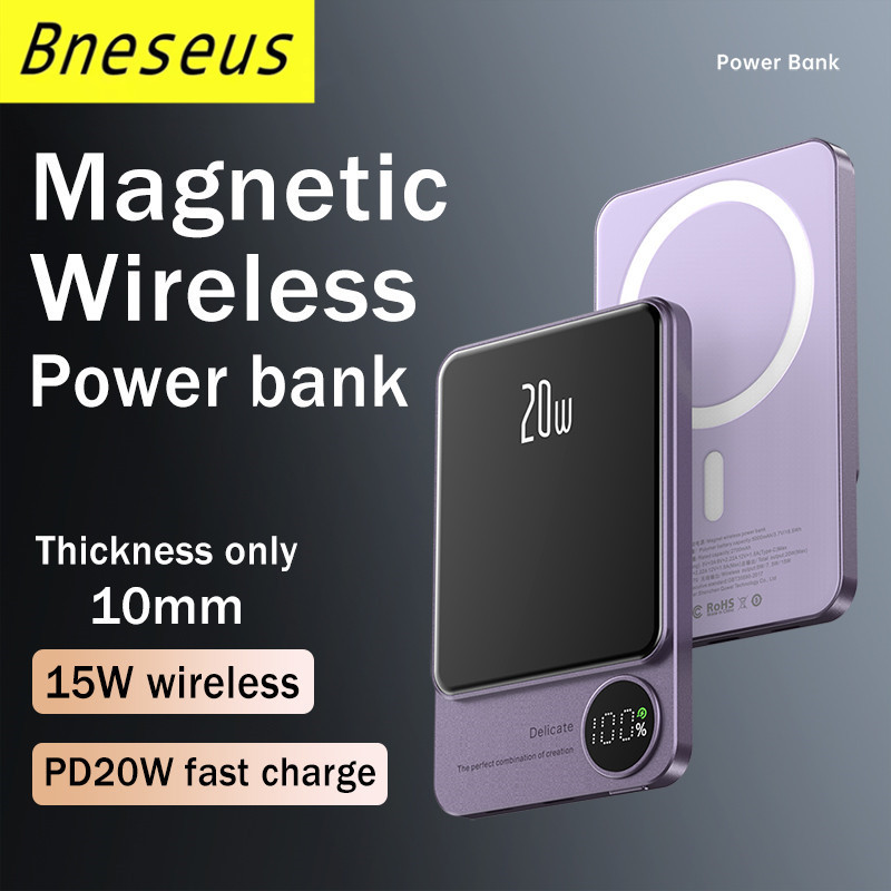 Macsafe - Mini Chargeur de Batterie Externe Sans Fil Powerbank Magnétique Rapide pour iPhone 12 13 14 Pro Max. vue 0