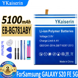 Batterie de Remplacement EB-BG781ABY 5100 mAh pour Samsung GALAXY S20 FE 5G A52 G780F avec Outils Inclus. vue 0