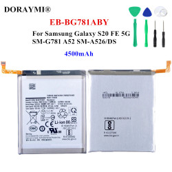 Batterie de Remplacement Samsung Galaxy S20 FE 5G 4500 A52 EB-BG781ABY/DS SM-G781 mAh SM-A526 d'Origine. vue 0